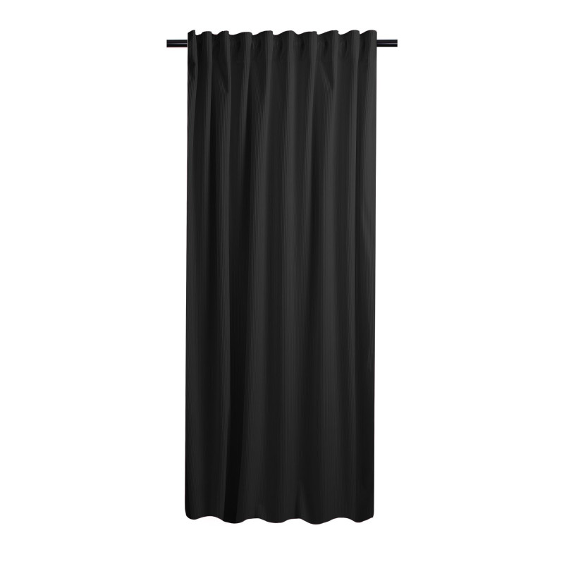 Zasłona z taśmą CASUAL CHIC 140x270 czarny